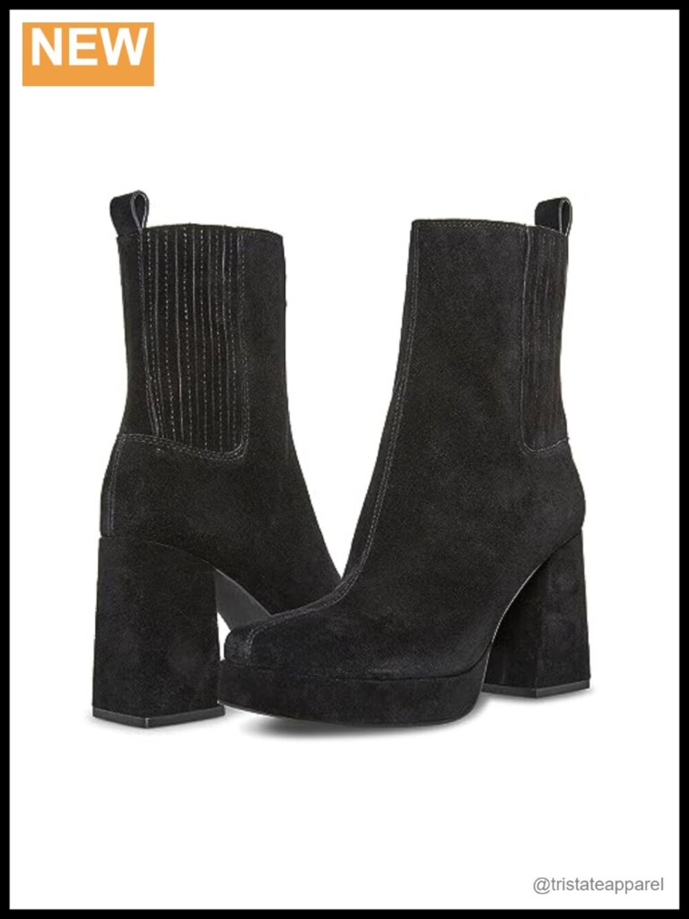 Blondo Waterproof Suede Ankle Boots 3.5in Heel Bootie